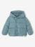 Padded Jacket with Hood & Polar Fleece Lining for Babies grey blue 