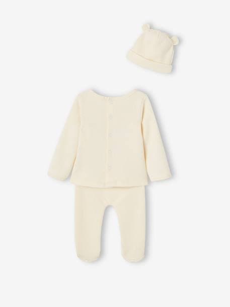 3-Piece Ensemble for Newborn Babies ecru 