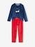 Pack of 2 'Cherry' Pyjamas in Velour for Girls navy blue 