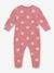 Velour Sleepsuit with Heart Print, for Babies, by Petit Bateau printed pink 