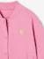 Varsity-Style Fleece Jacket for Girls old rose 