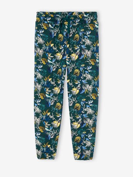 Printed Trousers for Girls printed green 