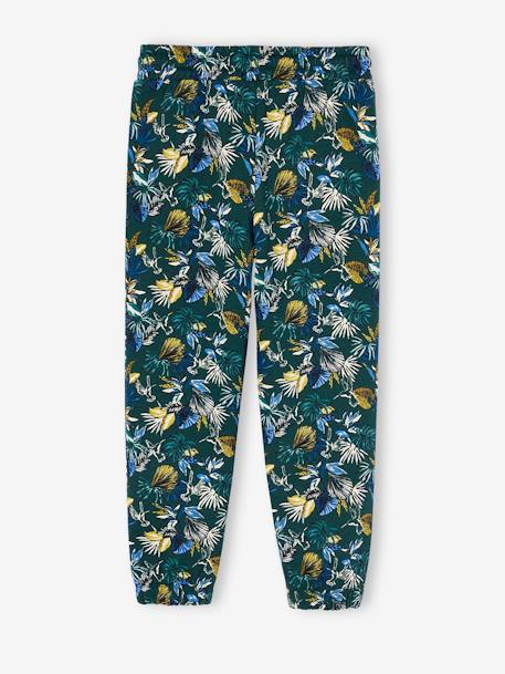 Printed Trousers for Girls printed green 