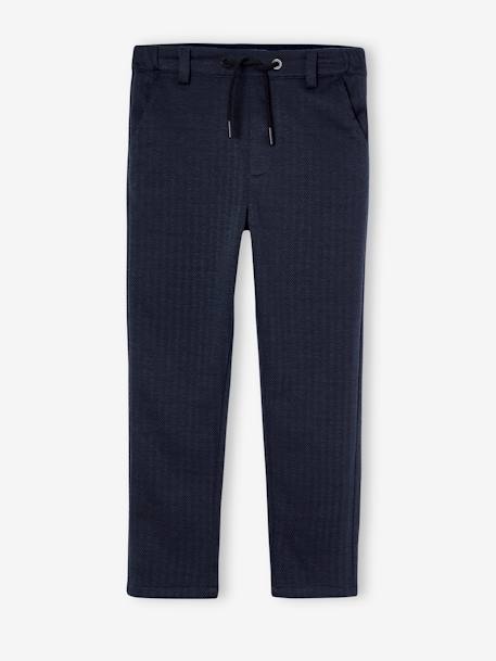 Herringbone Trousers for Boys night blue 