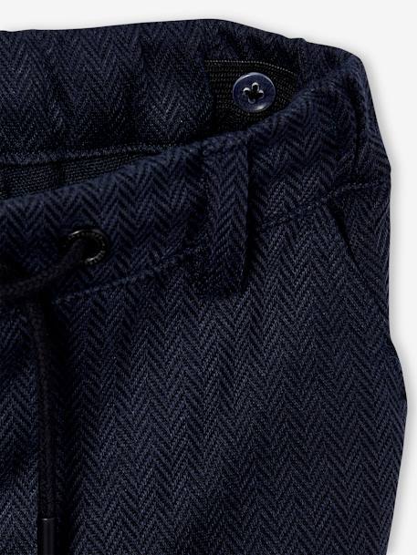 Herringbone Trousers for Boys night blue 