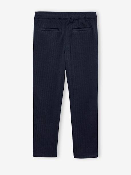 Herringbone Trousers for Boys night blue 