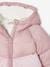 Hooded Colourblock Jacket for Girls mauve 