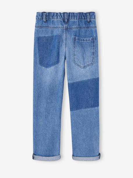 Jeans with Patches for Boys double stone 