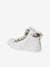 High-Top Trainers with Laces & Zips for Girls white 