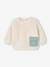 Ensemble: Plush Fur Sweatshirt + Corduroy Trousers for Babies aqua green 