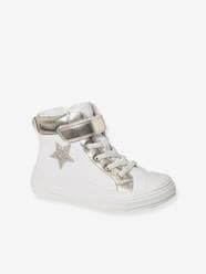 -High-Top Trainers with Laces & Zips for Girls