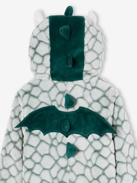 Dragon Onesie with Hood, for Boys green 