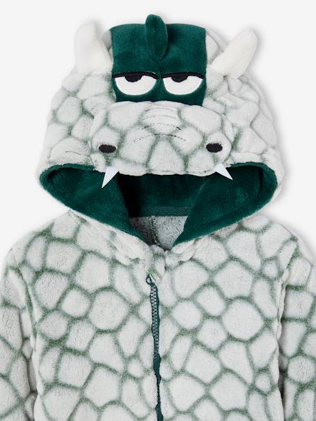 Dragon Onesie with Hood, for Boys green 