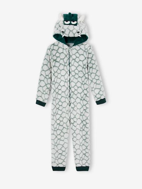 Dragon Onesie with Hood, for Boys green 