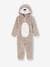 Walrus Onesie with Hood, for Boys marl beige 