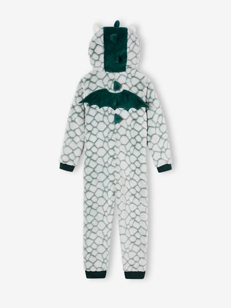 Dragon Onesie with Hood, for Boys green 