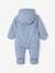 Pramsuit with Bear Print, Sherpa Lining, Double-Zip Fastening, for Babies blue 