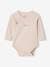 Pack of 5 'Heart' Long Sleeve, Organic Cotton Bodysuits with Front Opening for Babies pale pink 