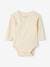 Pack of 5 Long Sleeve Bodysuits in Organic Cotton for Newborn Babies vanilla 