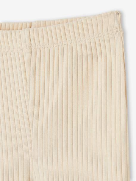 Pack of 2 Footed Trousers in Rib Knit for Babies marl grey 