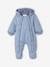 Pramsuit with Bear Print, Sherpa Lining, Double-Zip Fastening, for Babies blue 