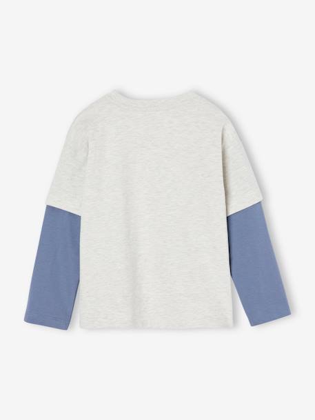 Double-Sleeve Top for Boys black+crystal blue+marl white+navy blue+night blue+olive 