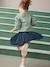 Pleated Glittery Skirt for Girls navy blue 