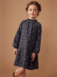 Girls-Floral Cotton Gauze Dress, for Girls