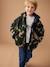 Reversible Hooded Jacket, Padded & in Sherpa, for Boys fir green+navy blue 