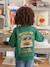 Sweatshirt with Large School Bus Motif on the Back for Boys green 