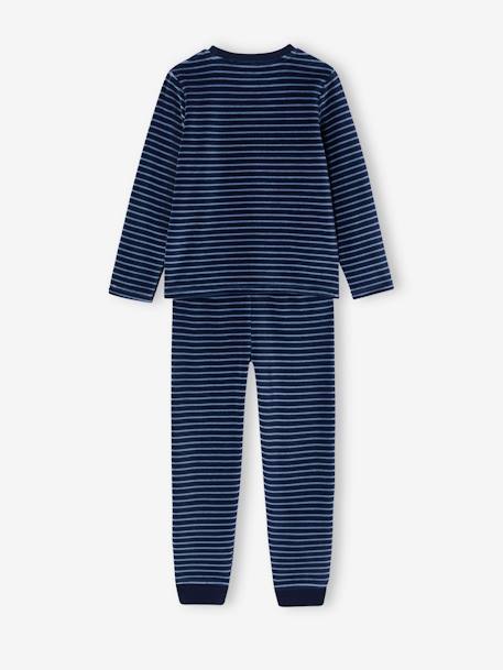 Pack of 2 'Space' Pyjamas in Velour for Boys navy blue 