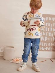 -Pull-On Cargo-Type Denim Trousers for Boys