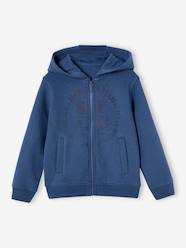 Basics Zipped Sports Jacket with Hood for Boys