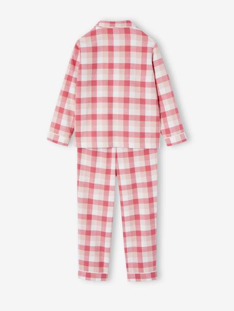 Pyjamas in Chequered Flannel for Girls rose 