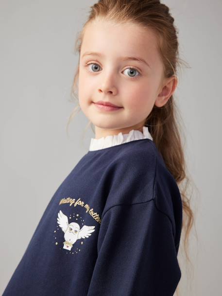 Preppy Harry Potter® Sweatshirt-Type Dress with Hedwig Motif, for Girls navy blue 