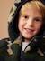 Reversible Hooded Jacket, Padded & in Sherpa, for Boys fir green+navy blue 