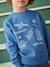 Basics Sweatshirt with Graphic Motif for Boys marl white+medium blue+sage green 