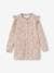 Flowers Smock & Frilly Sleeves for Girls ecru 