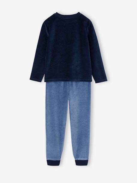 Pack of 2 'Space' Pyjamas in Velour for Boys navy blue 