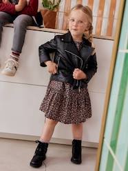 Girls-Coats & Jackets-Leather-Effect Jacket for Girls
