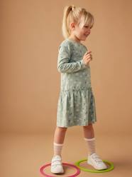 Girls-Long Sleeve Printed Dress for Girls