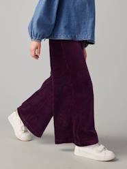 Girls-Wide Corduroy Trousers for Girls