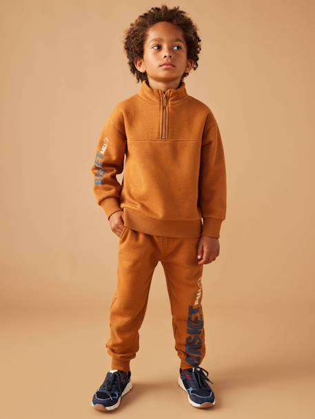 Joggers with Maxi Letters for Boys hazel 