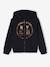 Basics Zipped Sports Jacket with Hood for Boys 6400+6530+black+fir green+marl white 