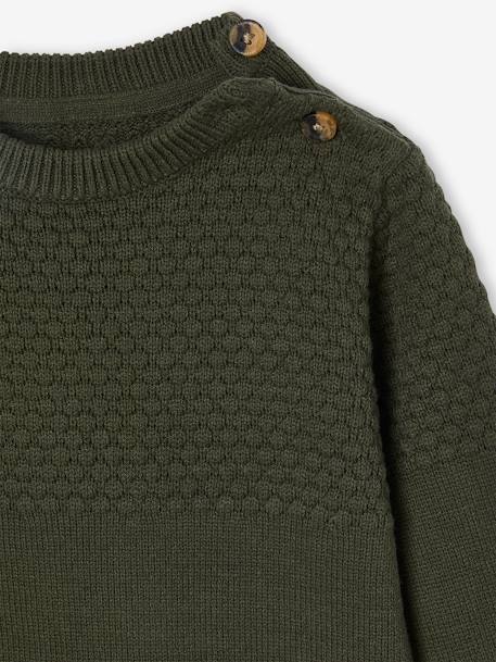 Fancy Knit Jumper for Boys green+night blue 