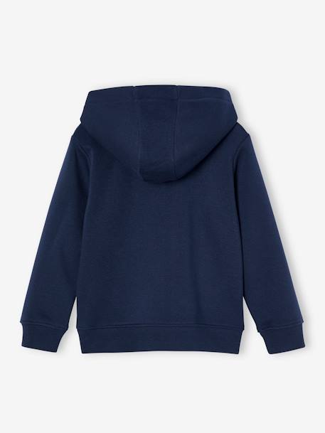 Basics Zipped Jacket with Hood for Boys night blue+red+turquoise 