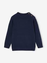 Boys-Cardigans, Jumpers & Sweatshirts-Jumpers-Fancy Knit Jumper for Boys