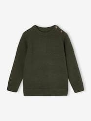 Boys-Cardigans, Jumpers & Sweatshirts-Jumpers-Fancy Knit Jumper for Boys