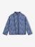 Padded Floral Jacket with Sherpa Lining, for Girls printed blue 