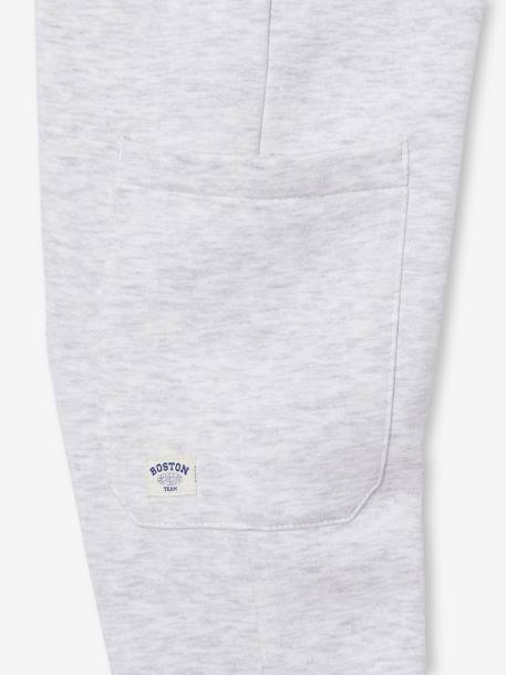 Sports Combo: Sweatshirt & Bottoms for Boys marl white 